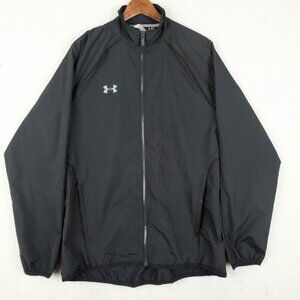 Under Armour Jacket Mens Medium Black All Season Gear Lightweight Full Zip